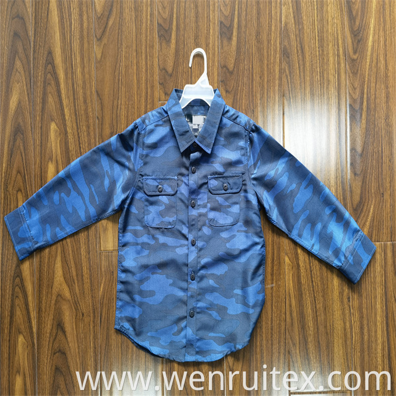 Lapel Print Coat Shirt